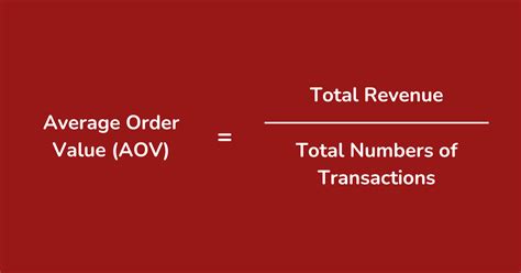 aov calculation|average order value aov.